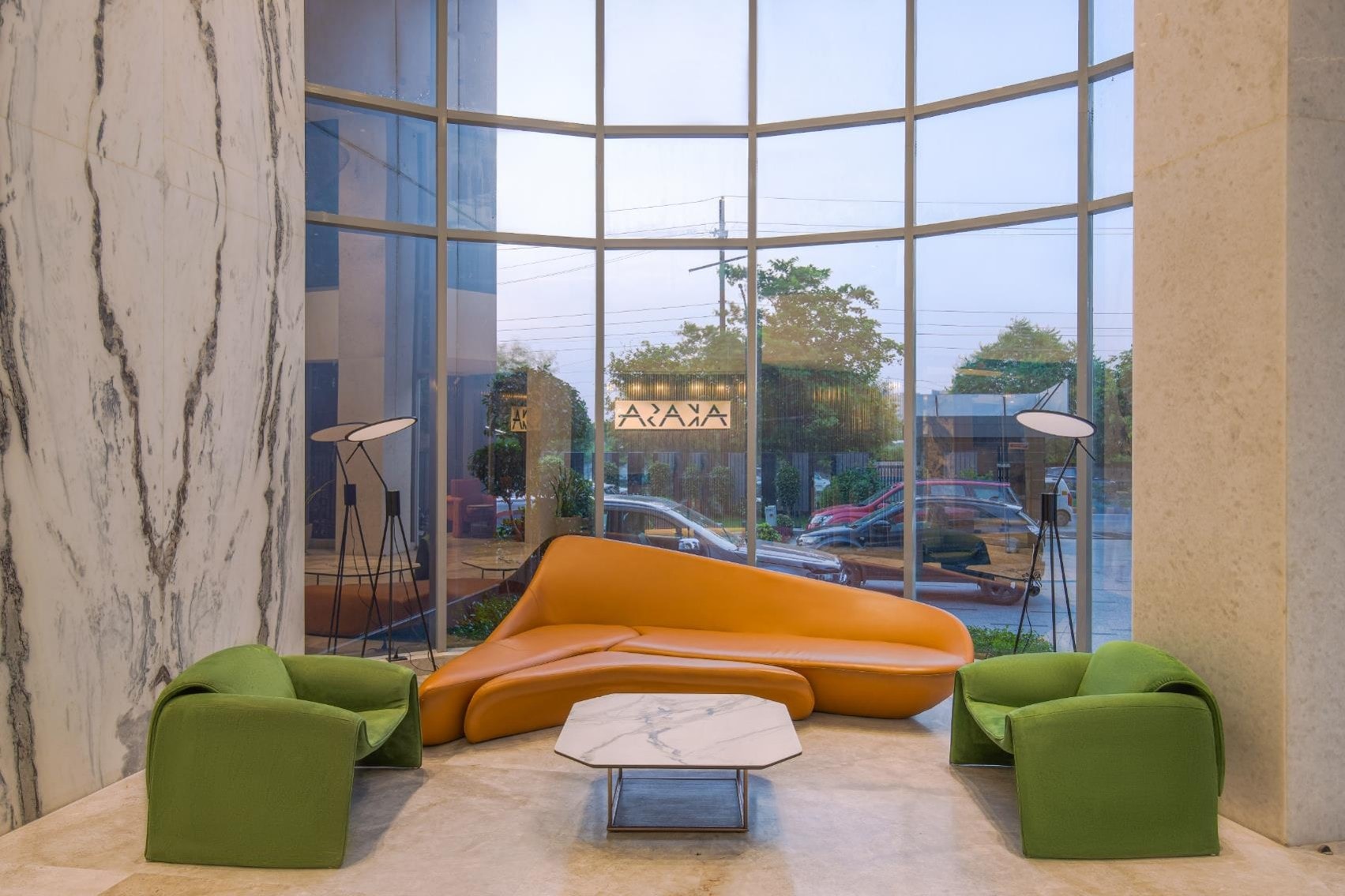 Akasa Coworking Headquarters, Noida, commercial interior view 1.