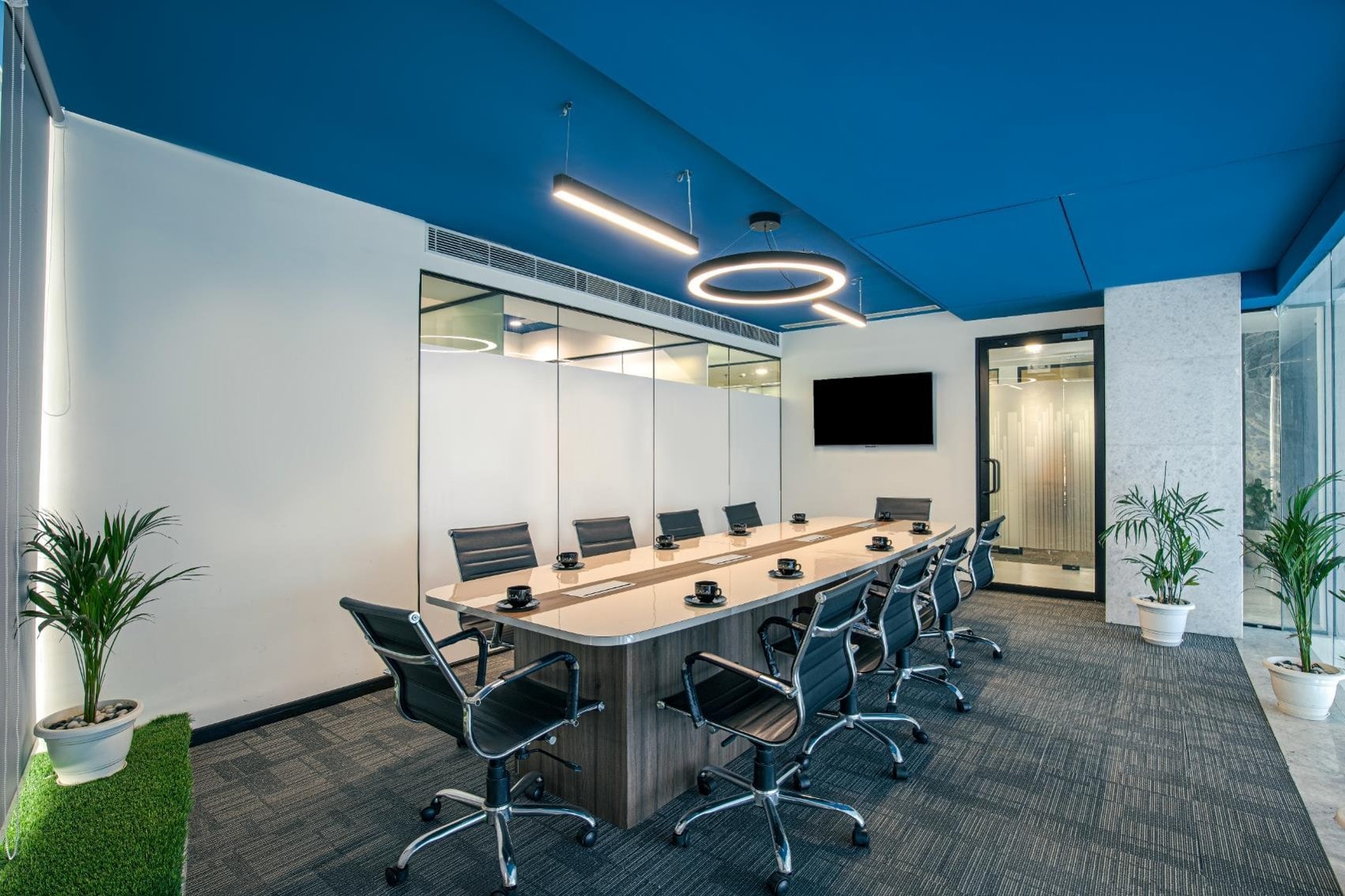 Akasa Coworking Headquarters, Noida, commercial interior view 4.