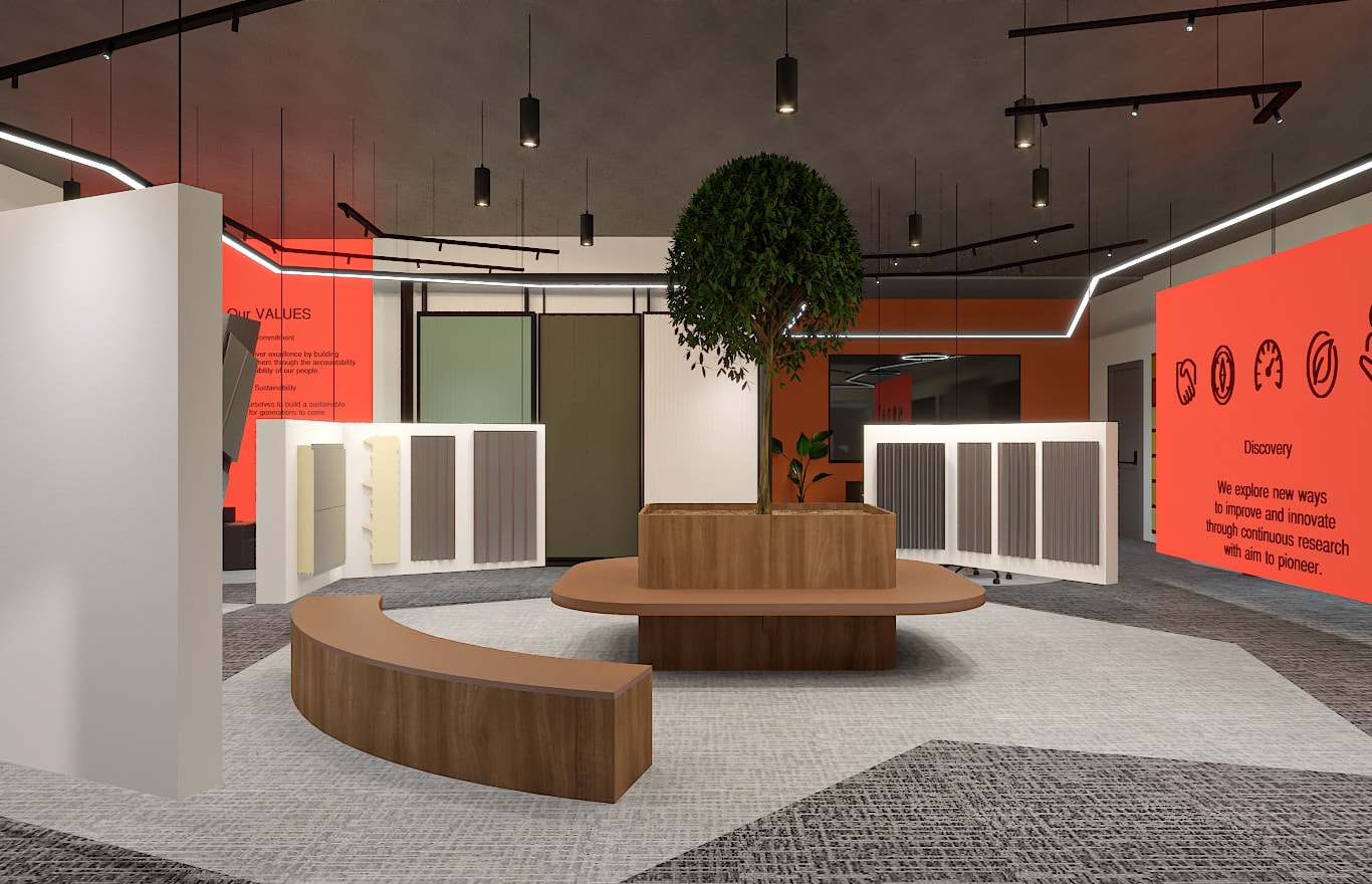 ArcelorMittal Construction Office, commercial interior view 10.