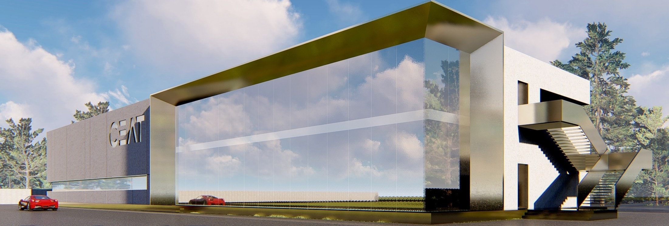 CEAT Research Facility, architecture view 2.