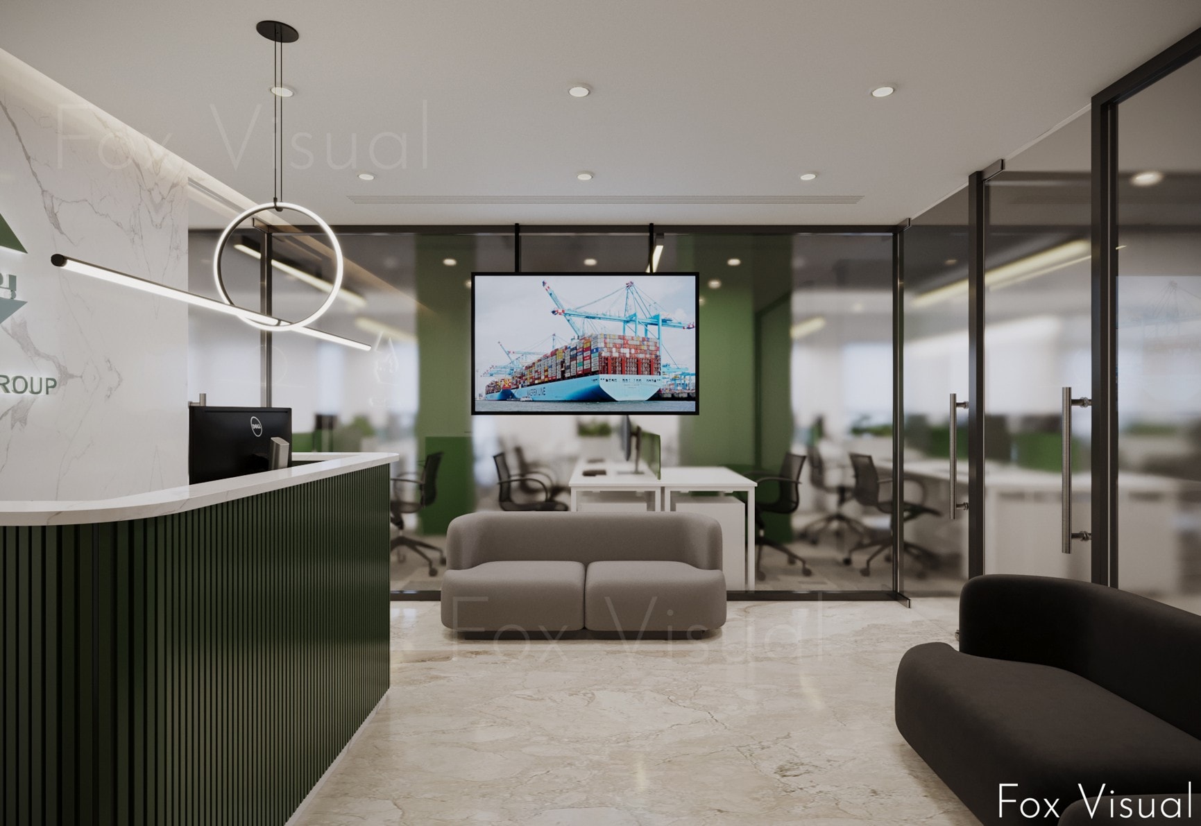 Chandra Shipping, commercial interior view 1.