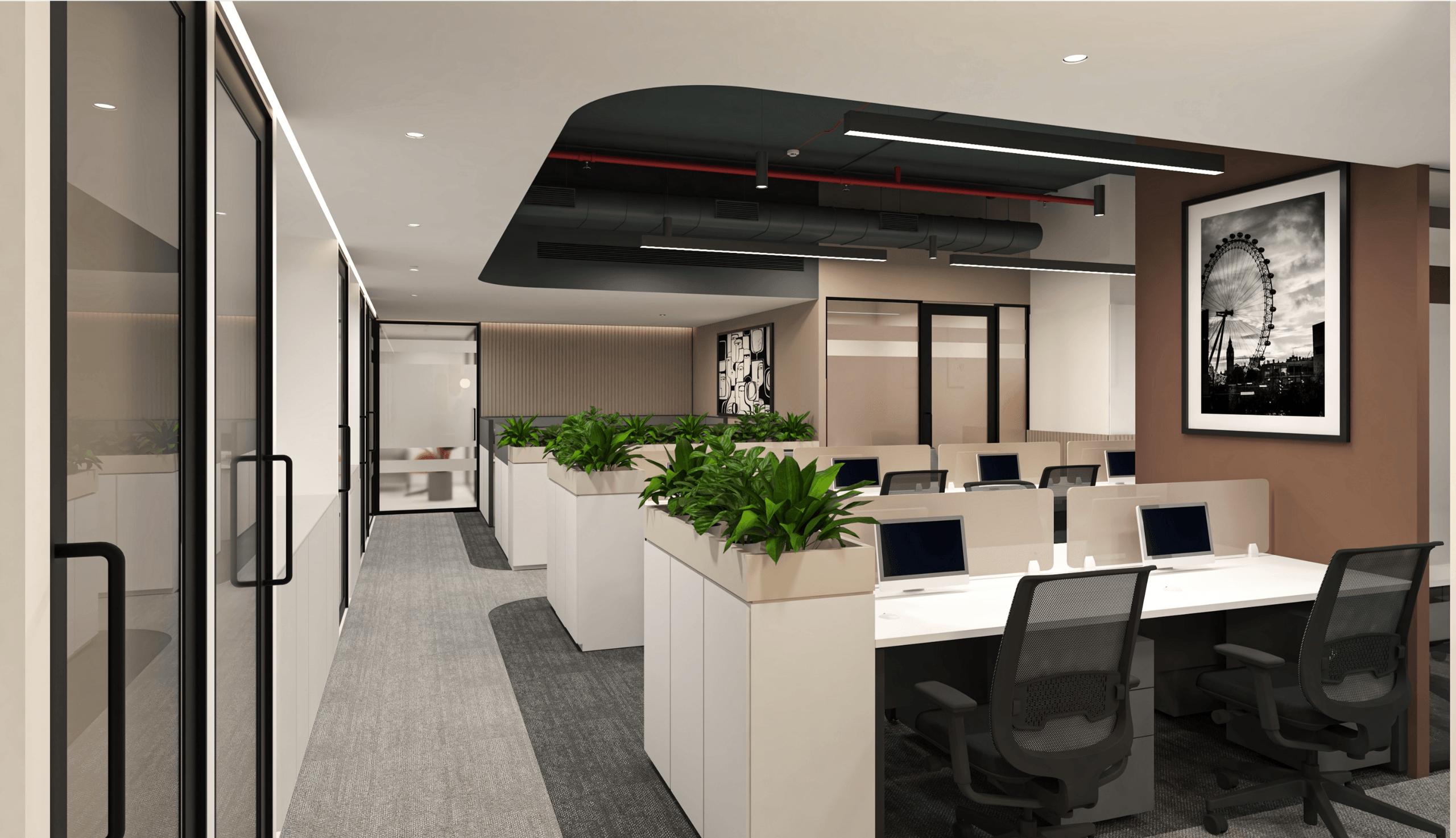 Confiance, R Square, commercial interior view 5.