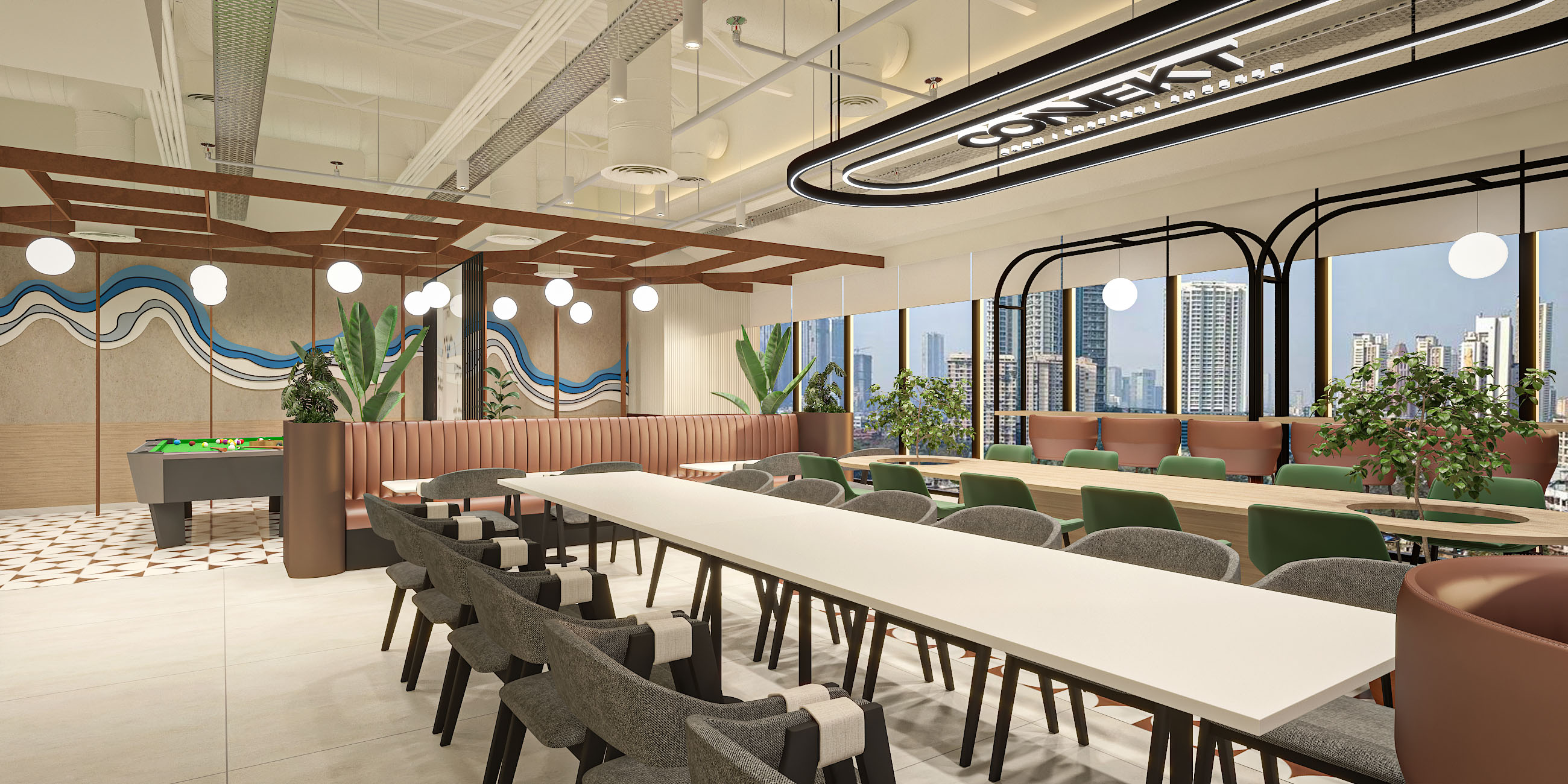 Connekt Coworks, commercial interior view 7.
