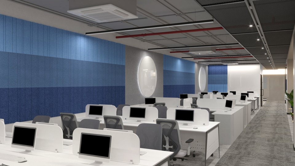 DCB Bank, Hyderabad, commercial interior view 7.