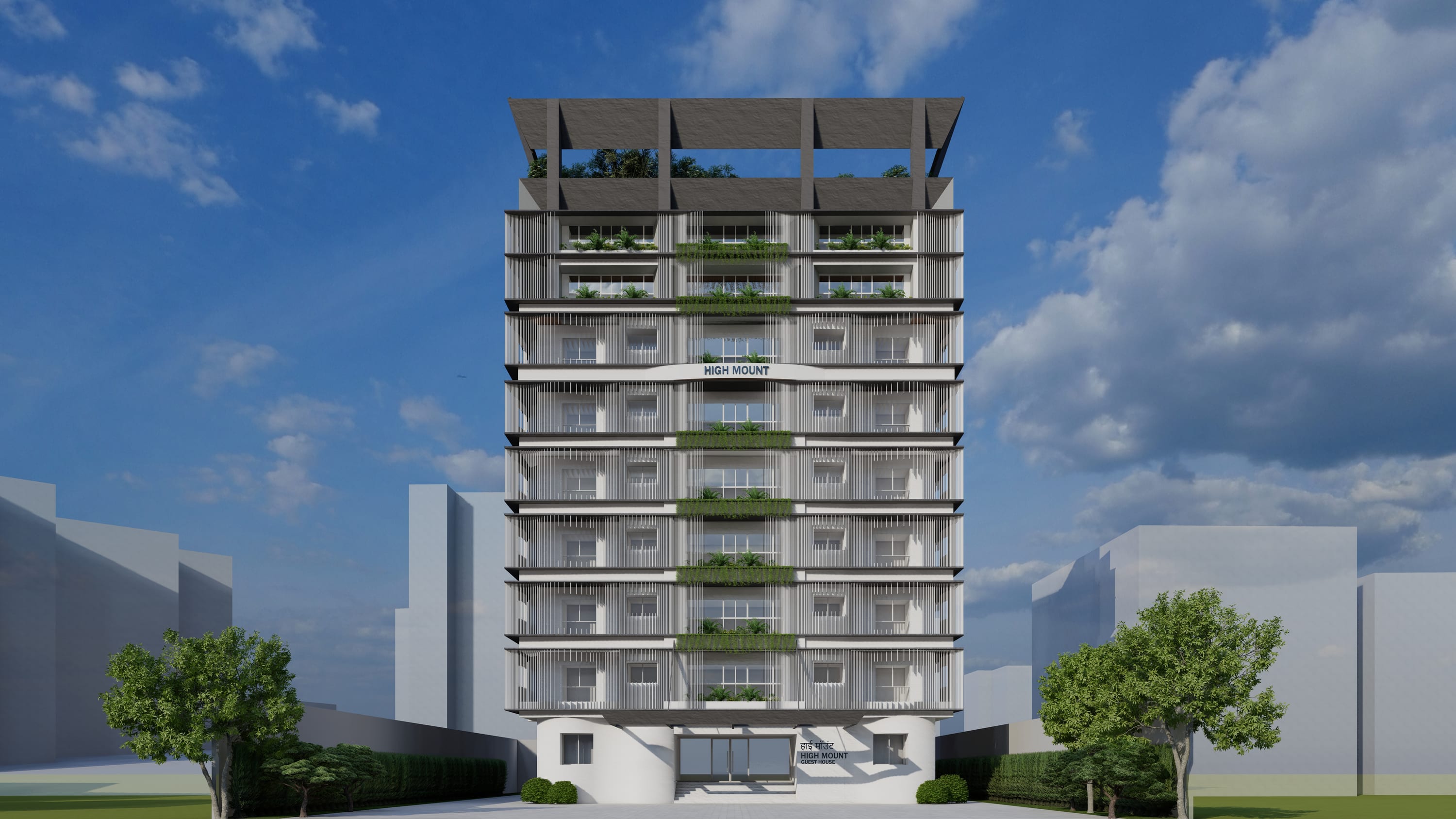 Highmount, Walkeshwar, architecture view 5.
