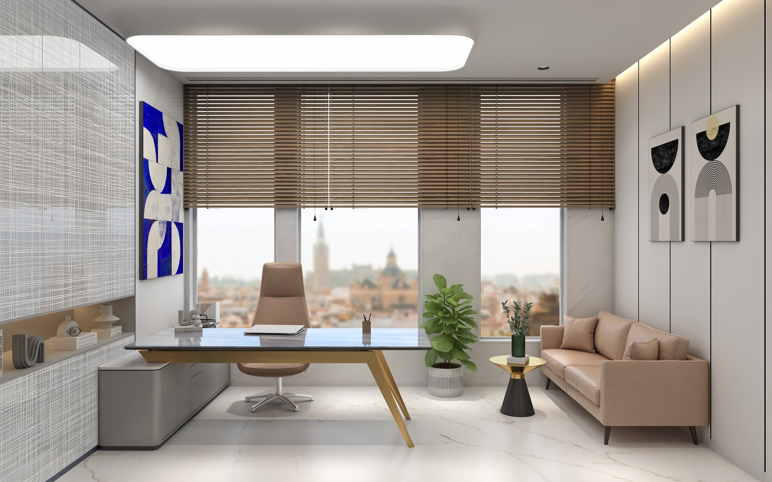 Inventa One, One Lodha Place, commercial interior view 3.