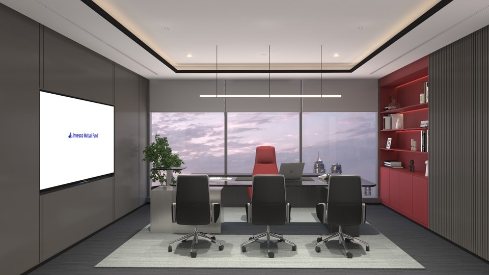 Invesco, Mumbai, commercial interior view 5.