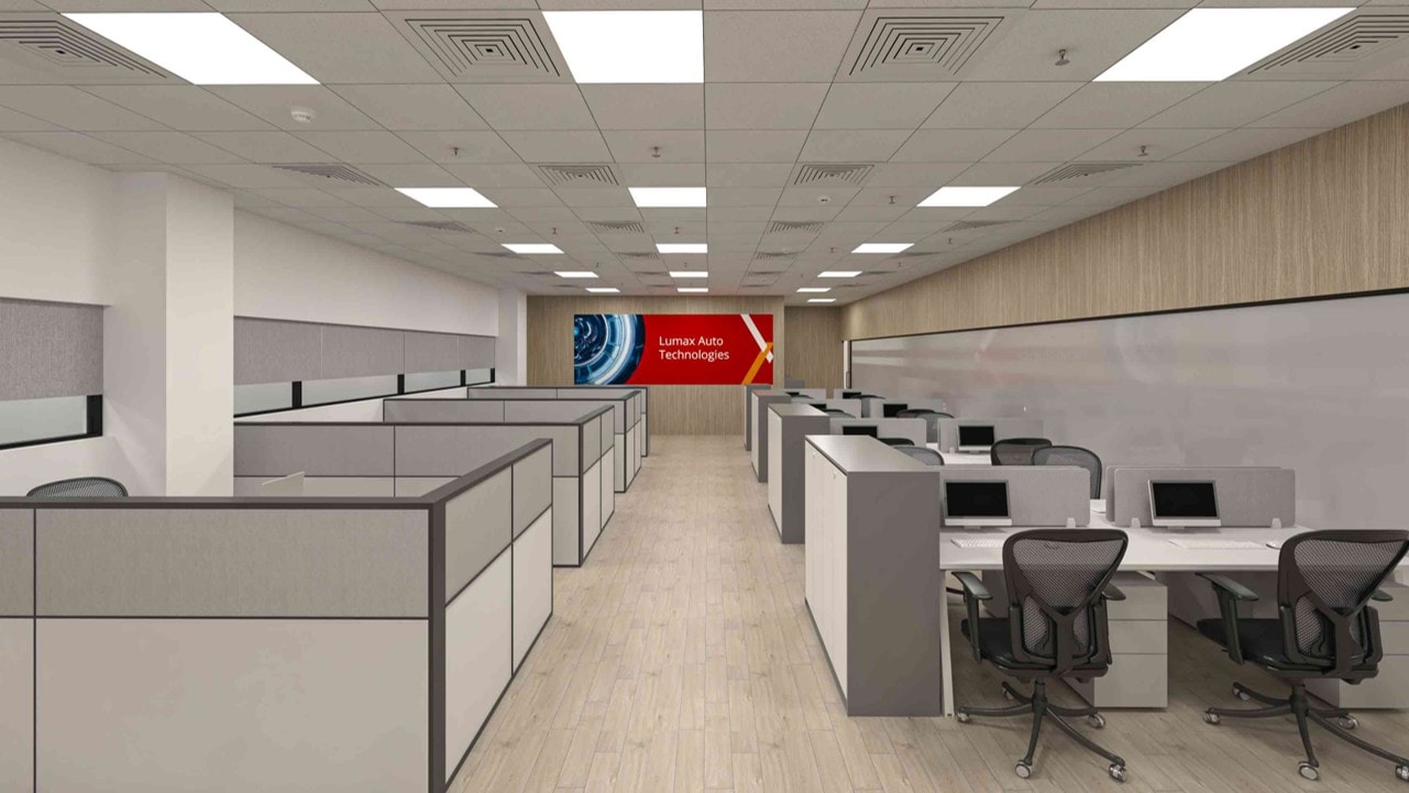 Lumax, Manesar, commercial interior view 5.