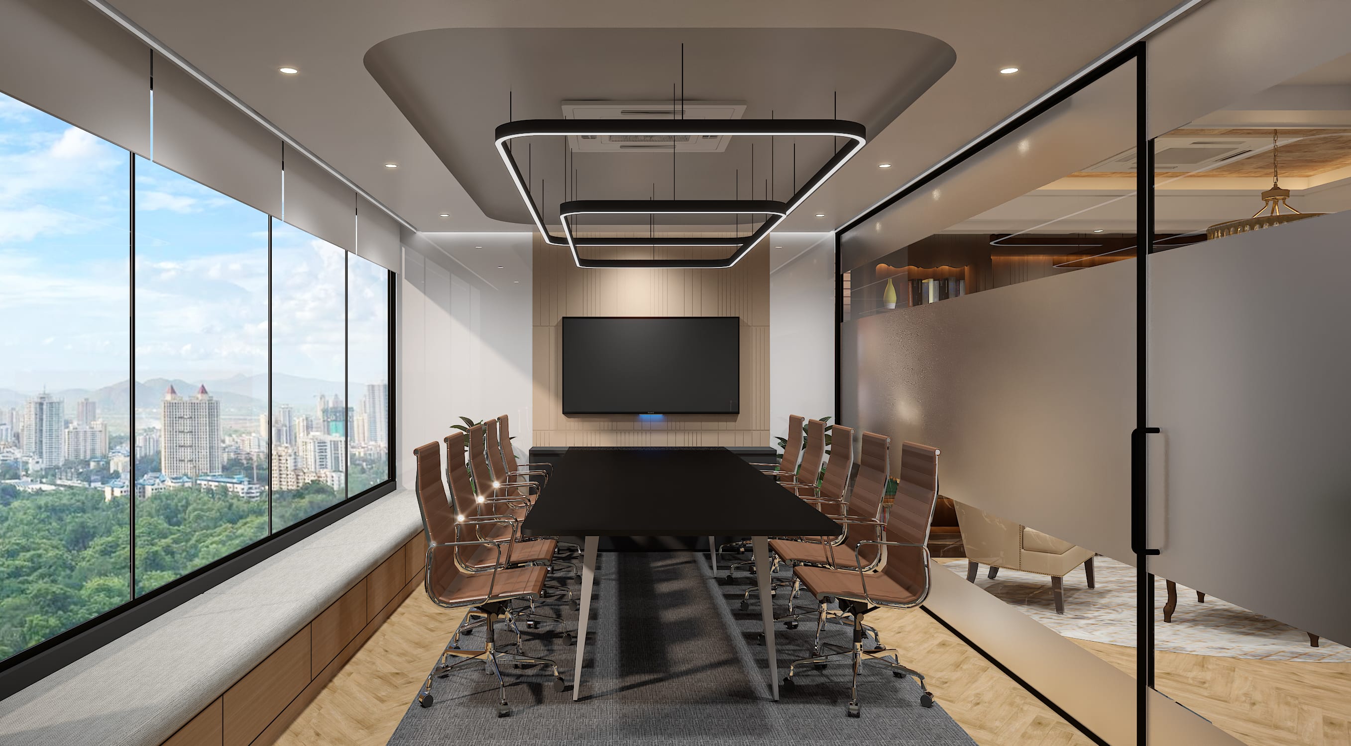 Navbharat, BKC, commercial interior view 2.