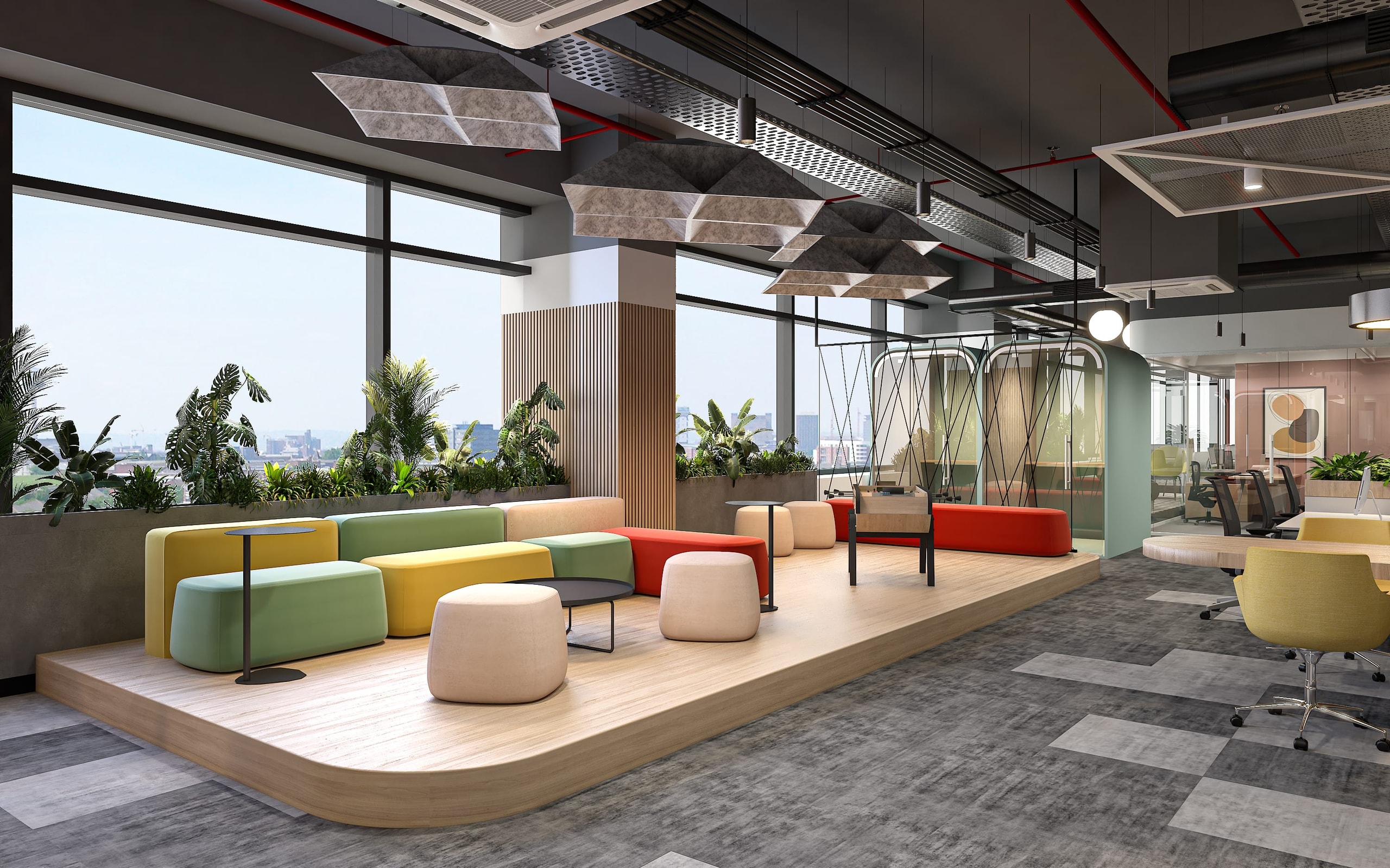 Planetcast Headquarters, commercial interior view 5.