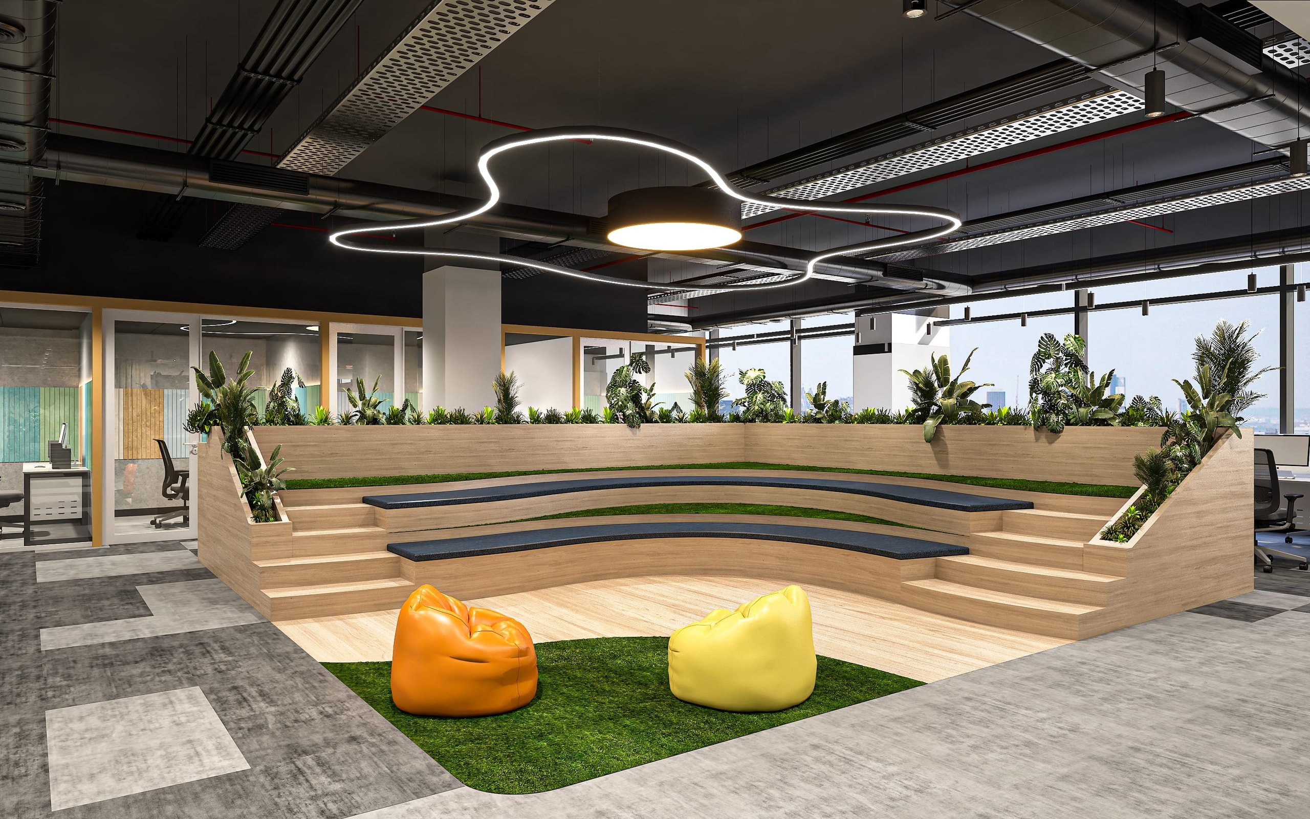Planetcast Headquarters, commercial interior view 7.