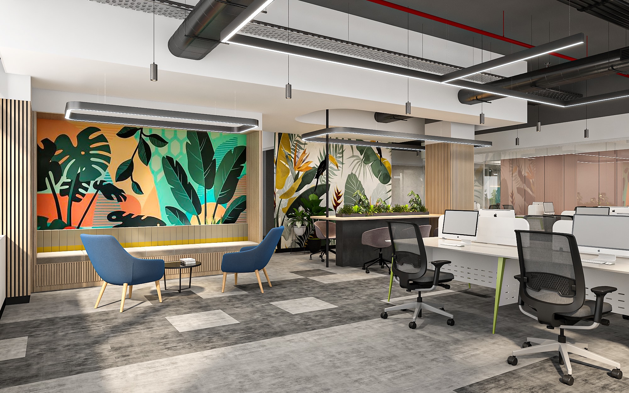 Planetcast Headquarters, commercial interior view 10.