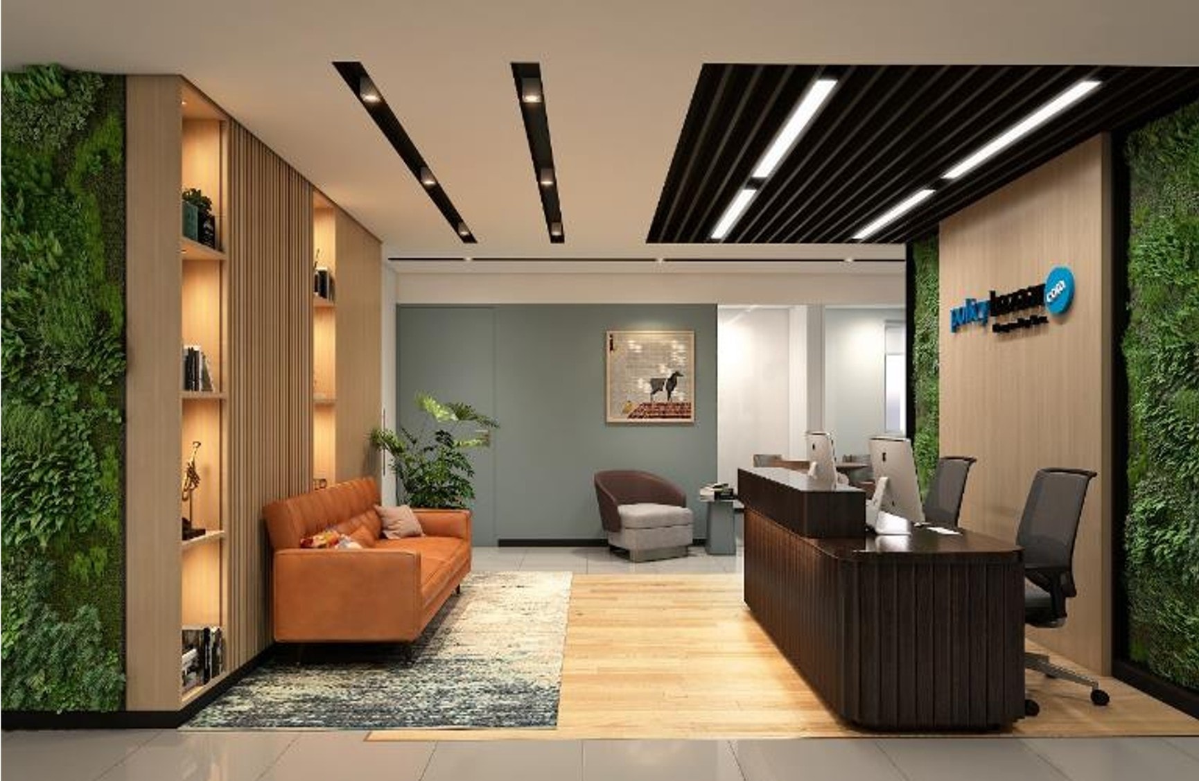 Policybazaar, Malad commercial interior by Madane Design Workshop.