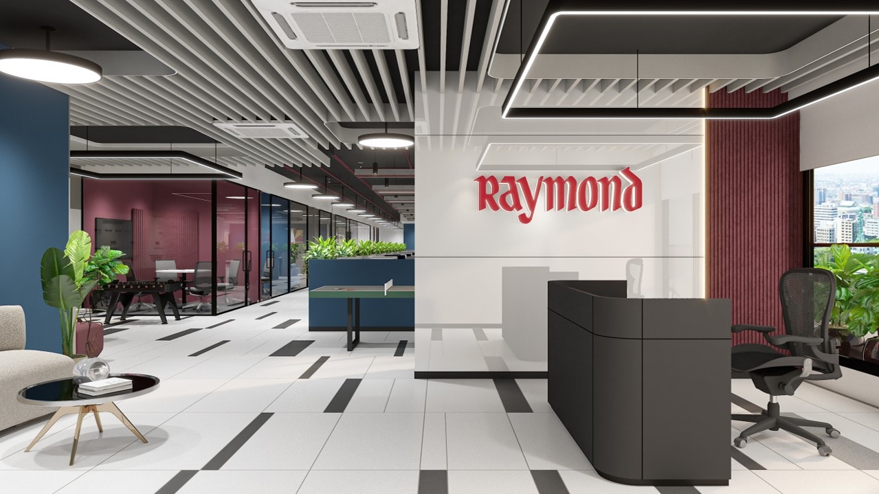 Raymond, Bengaluru commercial interior by Madane Design Workshop.
