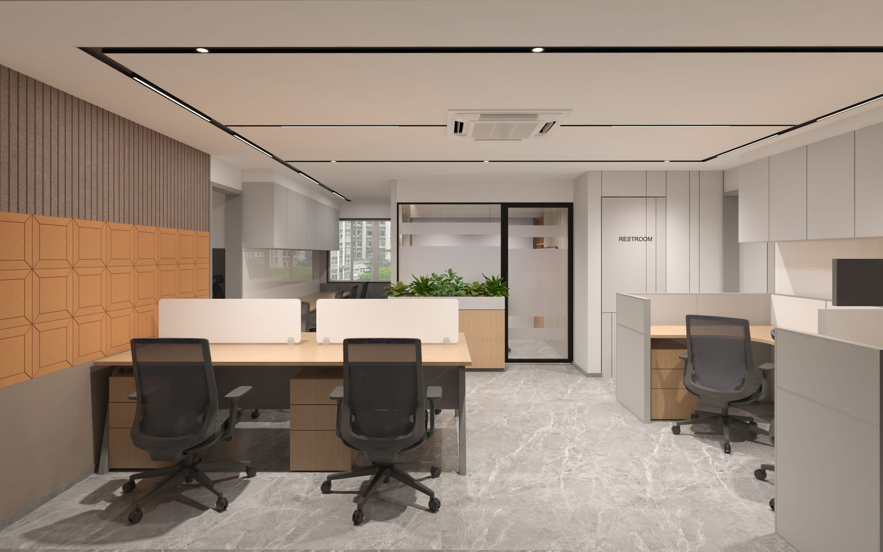 Serum Institute, Nariman Point commercial interior by Madane Design Workshop.