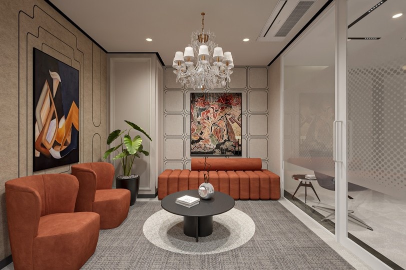 Shriram Wealth, commercial interior view 1.